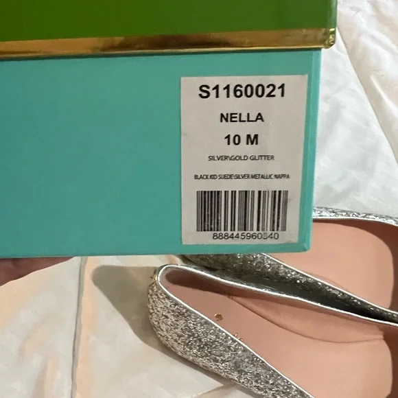 Kate Spade silver glitter flats - Picture 6 of 6